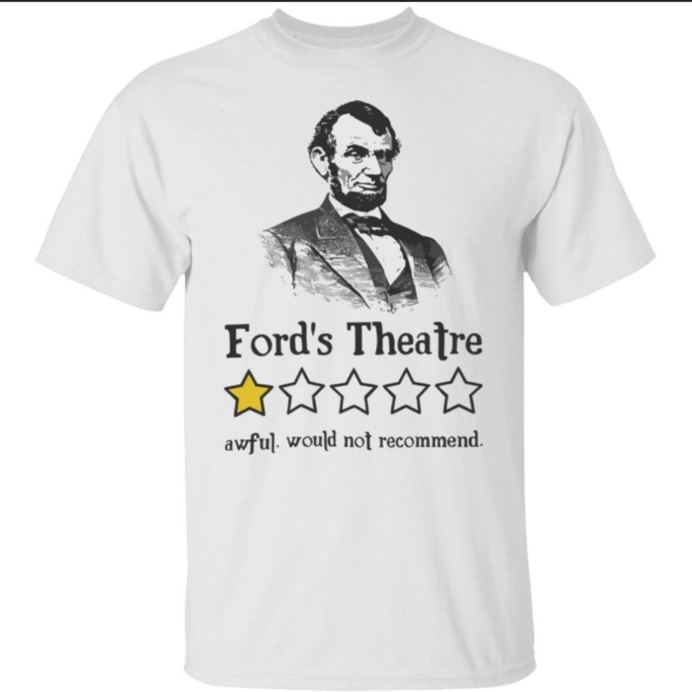 Men's Funny Abraham Lincoln Ford's Theatre  Gildan Soft Style T-shirt